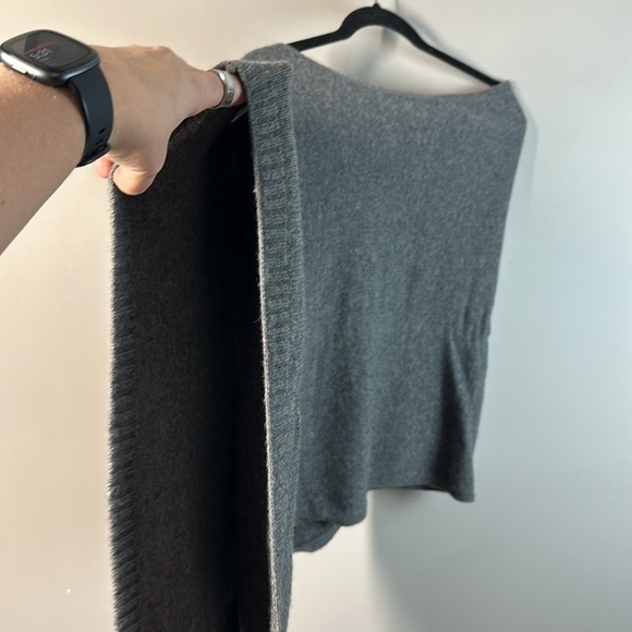 Ann Taylor Gray Wool Cashmere Blend Poncho - Picture 8 of 13